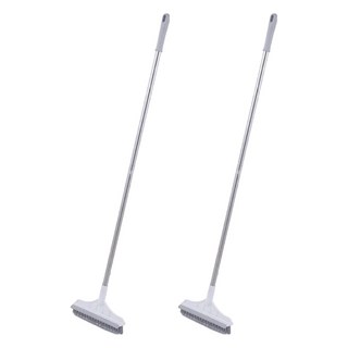 7822生活選物 隙縫清潔刮板刷, 灰白色, 2個
