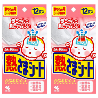 KOBAYASHI 小林製藥 嬰兒用退熱貼, 12片, 2盒