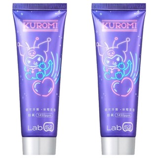 Lab52 齒妍堂 三麗鷗銀河牙膏 冰莓氣泡 酷洛米 超氟配方預防蛀牙 溫和潔淨口腔, 2條, 100g