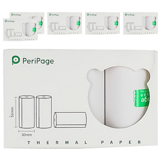 peripage 愛立熊 紙廠 不可貼紀錄紙 3捲, 6盒