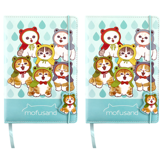 Miravivi 貓福珊迪 筆記本 18 x 13 x 2cm, 藍色, 2本