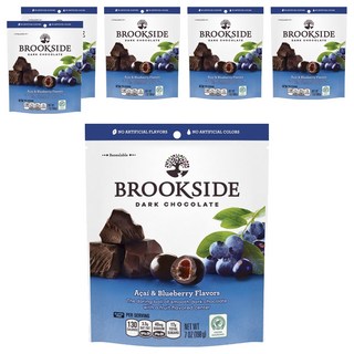 BROOKSIDE 巴西莓藍莓口味黑巧克力 酸甜果汁軟餡, 198g, 6包