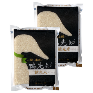 鴨先知 越光米 台灣產 CNS一等, 1.5kg, 2包