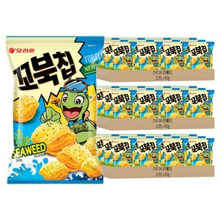 ORION 好麗友 烏龜玉米脆片 海苔味, 80g, 36包