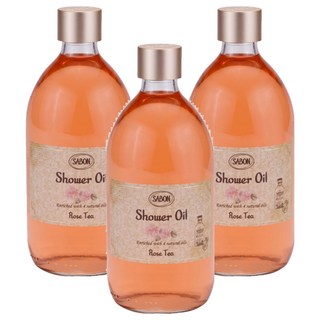 SABON 法製 沐浴油 玫瑰茶語, 500ml, 3瓶