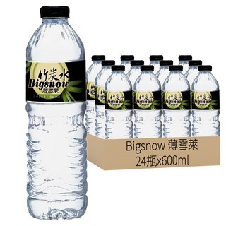 Bigsnow 薄雪萊 竹炭水, 600ml 24瓶