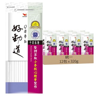 統一 好勁道 千羽拉麵, 320g, 12包