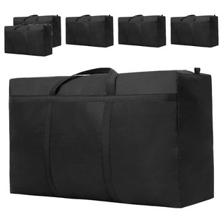 巨無霸加固防水耐重搬家袋 黑色 6個 耐磨搬運收納