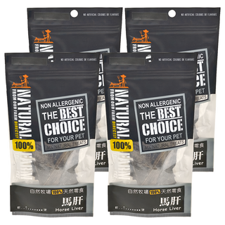 NATURAL FARM 自然牧場 紐西蘭天然零食 馬肝, 100%天然零食, 無人工色素或香料, 無過敏原, 4包, 50g
