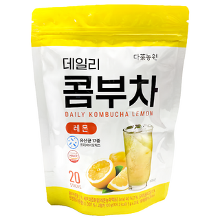DaNongWon 康普茶 檸檬 20條, 5g, 韓國進口, 幫助消化, 酸甜清爽, 1袋