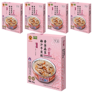 禎祥食品 黃金蟲草雞汁干貝粥, 350g, 5盒