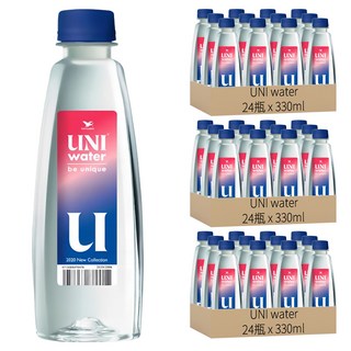 UNI water 純水, 330ml x 24入/箱, 72瓶