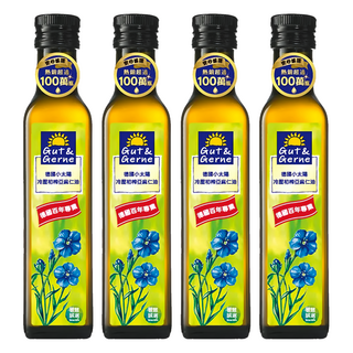 Smartbio 智慧誠選 德國小太陽150年 冷壓初榨亞麻仁油, 250ml, 4瓶