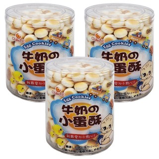 Chiao-E 巧益 小蛋酥, 牛奶, 130g, 3罐