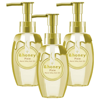 &honey pixie 蜂蜜飄逸柔潤髮油3.0, 撫平毛躁，使秀髮柔順亮澤，100ml，乾枯髮、細軟髮質適用, 3瓶