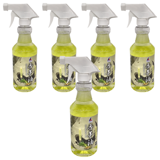 KENNEX 肯尼士 香茅油 525ml 草本萃取精華 無殺蟲劑配方 驅蚊蟲 芳香除臭 清新典雅, 5瓶, 香茅