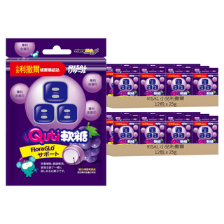 RISAL 小兒利撒爾 Quti軟糖 晶明, 專利葉黃素 機能性保健軟糖, 25g, 24包