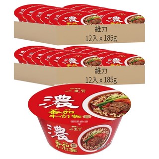 維力 一度贊 蕃茄牛肉麵 185g, 24入
