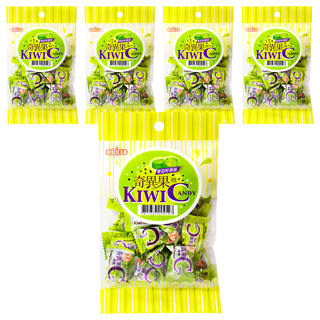 惠香 奇異果C糖 酸甜硬糖 獨立包裝方便攜帶 奇異果風味清新, 5袋, 100g