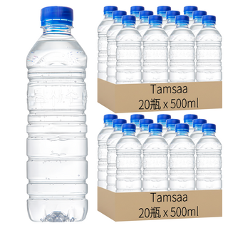 Tamsaa 無標籤天然水, 500ml, 40瓶