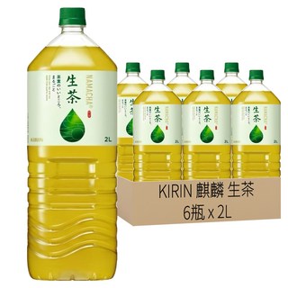 KIRIN 麒麟 大罐生茶, 2L, 6瓶