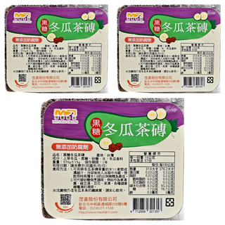 茂喜食品 黑糖冬瓜茶磚, 無添加防腐劑, 570g, 3個, 1個