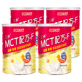 SENTOSA 三多 MCT配方-F，高纖 無糖 無添加麥芽糊精, 250g, 4罐