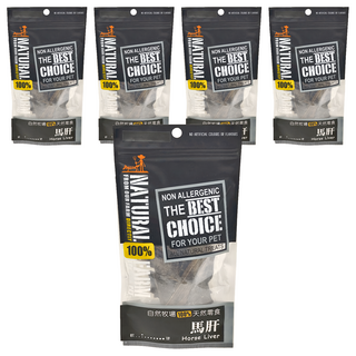 NATURAL FARM 自然牧場 紐西蘭天然零食 馬肝, 100%天然零食, 無人工色素或香料, 無過敏原, 5包, 50g