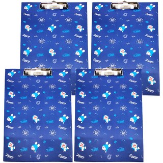 Doraemon 哆啦A夢 A4板夾 附筆夾 23 x 32cm, 藍色, 4個