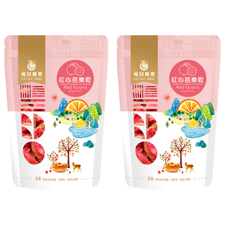 每日優果 紅心芭樂乾 185g, 富含茄紅素，精選台灣紅心芭樂, 2包