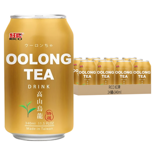 RICO 紅牌 高山烏龍茶, 340ml, 24罐