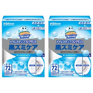SC Johnson 莊臣 Scrubbing Bubbles 抗黴菌馬桶清潔凝膠 海洋香氛, 38g, 2盒