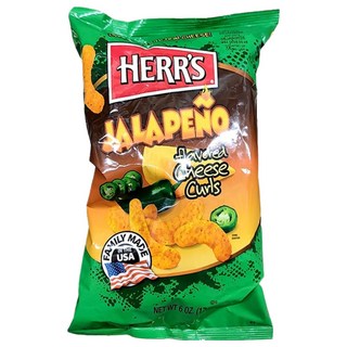 HERR'S 賀氏 Jalapeno Poppers 墨西哥辣椒起司玉米條, 170g, 1包
