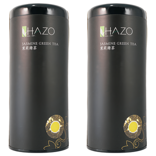 HAZO 茉莉綠茶 Jasmine Green Tea, 茶湯甘甜醇香，品嘗茉莉花香，台灣產 100g, 1罐, 2罐