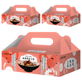 鹽水區農會 麻辣鴨血豆腐禮盒 3包, 1.8kg, 3盒