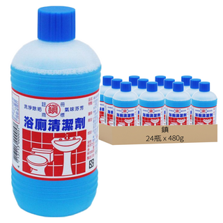 鎮 浴廁清潔劑 適用於馬桶、浴缸、面盆和磁磚, 480g, 24瓶