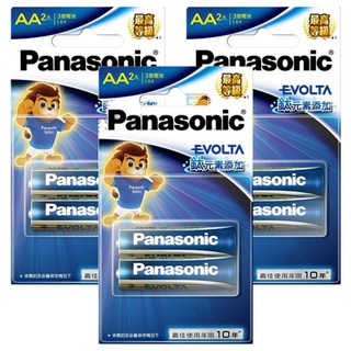 Panasonic Evolta 鈦元素鹼性電池 3號 AA, 2顆, 3組