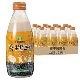 羅東鎮農會 養生黑豆奶 x 24瓶, 245ml