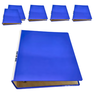 REGINA 立強牌 2吋D型三孔夾 R-8803D, 藍色, 6本