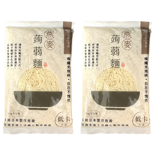 自在食刻 燕麥纖維蒟蒻麵, 200g, 2包