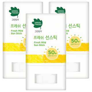 GREEN FINGER 綠手指 幼兒清新溫和防曬棒, 15g, 3個