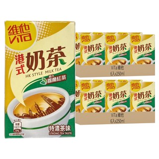 維他 港式奶茶 特濃茶味飲品, 250ml, 12入