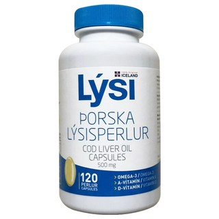 LYSI 鱈魚肝油膠囊, 120顆, 1瓶
