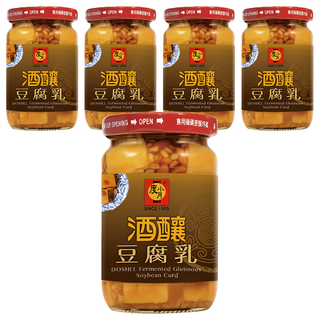 度小月 酒釀豆腐乳 非基改黃豆, 370g, 5罐
