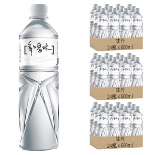 味丹 多喝水 礦泉水, 600ml, 72瓶