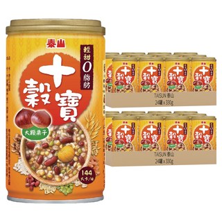 泰山 十榖寶, 大顆栗子, 多種食材營養補給, 24罐, 330g, 48罐