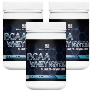 ROYAL SONG 御松田 乳清蛋白 + BCAA支鏈胺基酸, 3個, 500g
