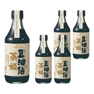 豆油伯 茶姬釀造醬油 5瓶 300ml 台灣在地茶豆古法釀造 無添加 輕盈回甘