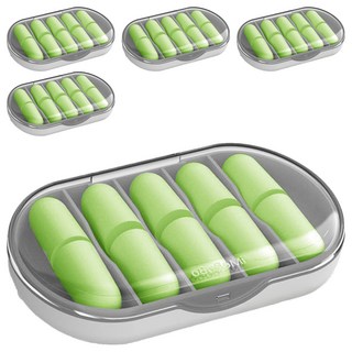 AHOYE 記憶綿超靜音舒適耳塞, 5盒, 5副