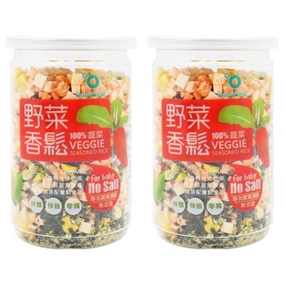 BabyBest 貝比斯特 寶寶香鬆, 兒童營養蔬菜風味, 100%蔬菜, 無鹽, 45g, 2罐